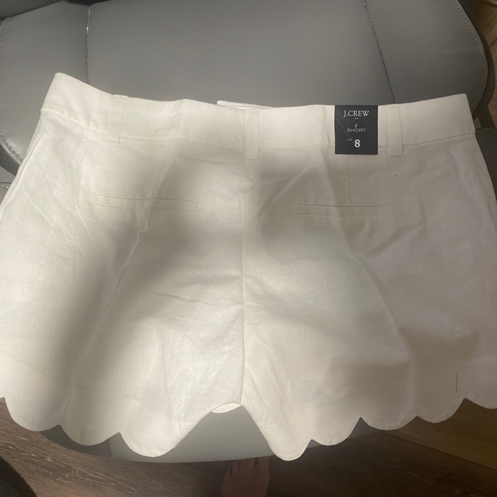 NWT JCREW Scalloped shorts size 8